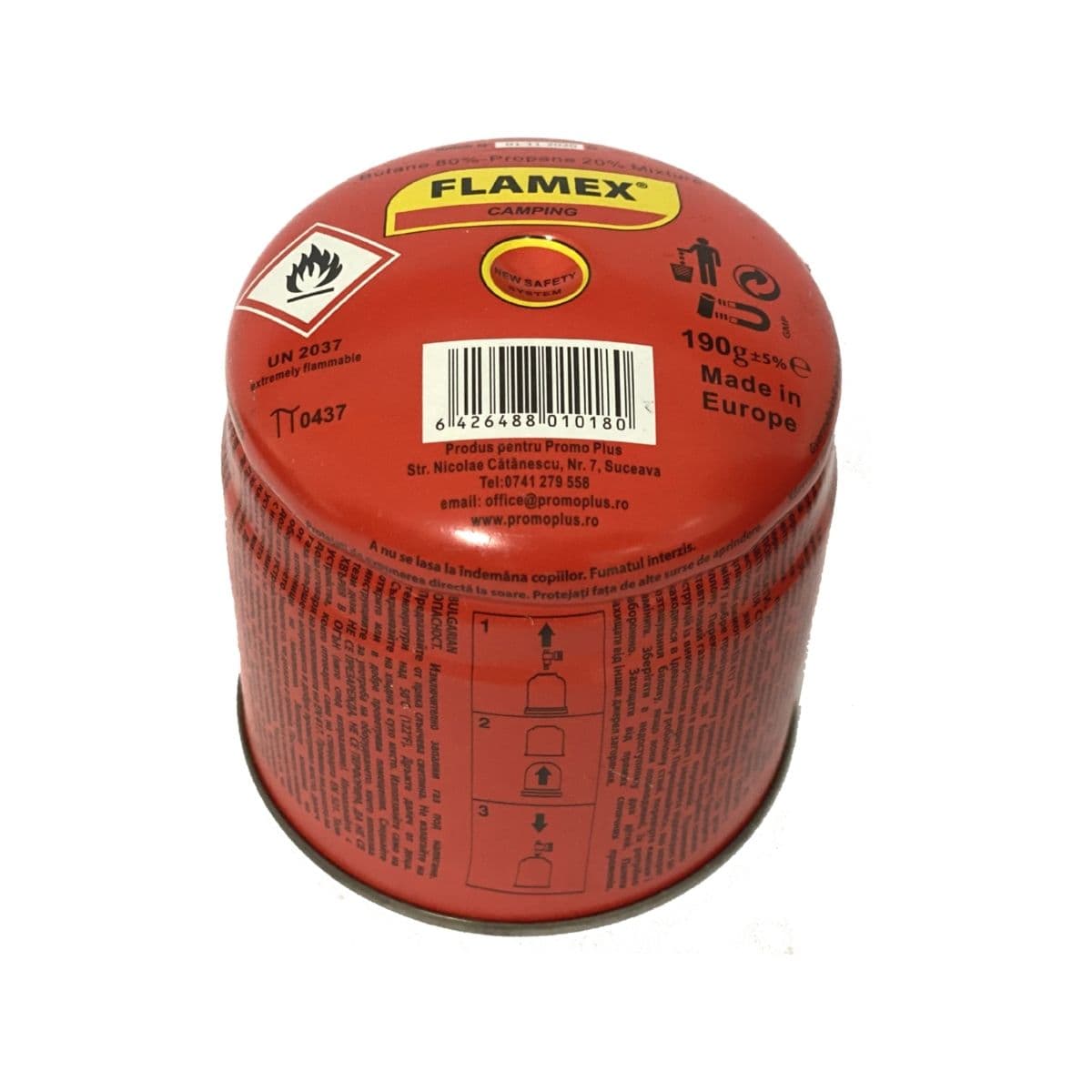 Butelie gaz Foculmeu 190g cu valvă de siguranță